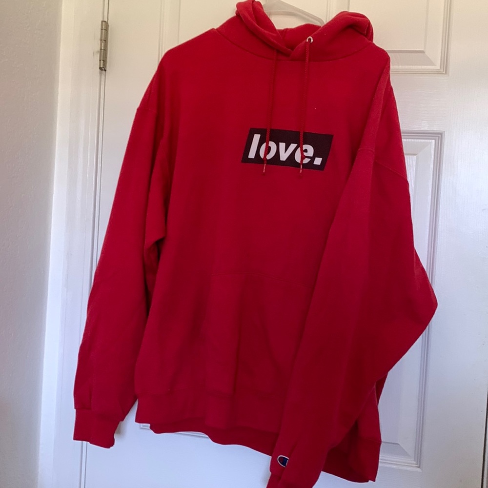Jc Caylen “love.” Red Pullover Hoodie